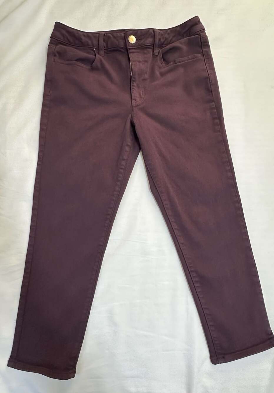 American Eagle Outfitters Hi-Rise Jegging Crop Super Stretch Purple Jeans Size 1